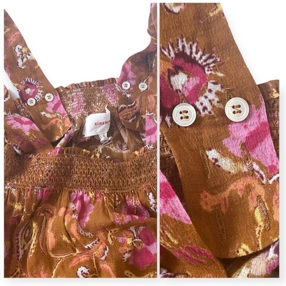 NWT Xirena Milly Floral Print Trapeze Dress, Size M - Picture 10 of 15